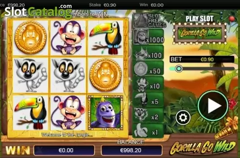 Скрин2. Scratch Gorilla Go Wild слот