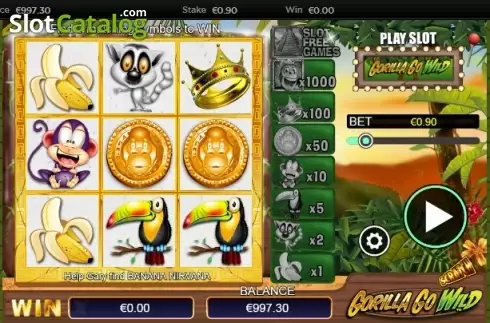 Скрин3. Scratch Gorilla Go Wild слот