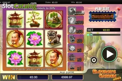 Скрин2. Scratch Emperors Garden слот