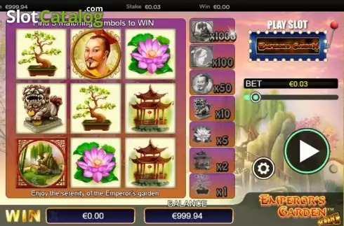 Скрин3. Scratch Emperors Garden слот