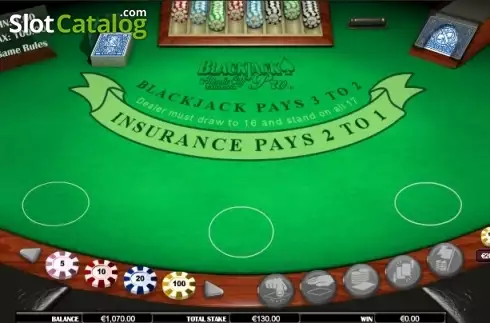 Скрин4. Blackjack Atlantic City MH слот