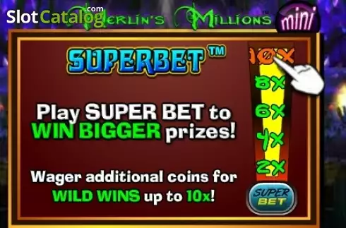 Скрин4. Merlins Millions Superbet Mini слот