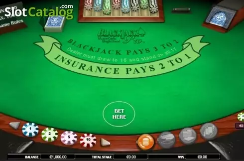 Скрин3. BlackjackPro MonteCarlo SH слот