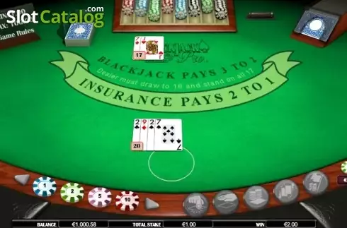 Скрин3. BlackJack Atlantic City SH слот