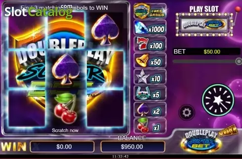 Скрин3. Doubleplay Superbet (Scratch) слот