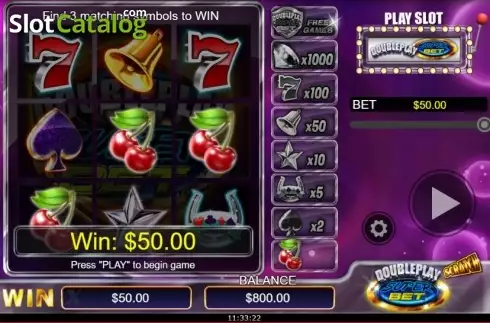 Скрин4. Doubleplay Superbet (Scratch) слот