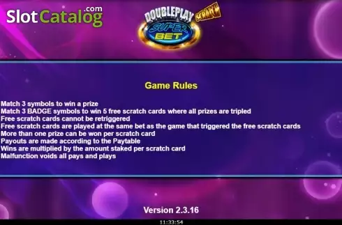 Скрин5. Doubleplay Superbet (Scratch) слот