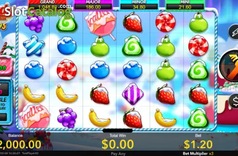 Скрин2. Candy Bonanza Xmas слот
