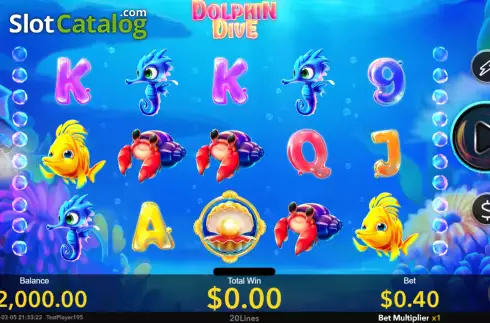 Скрин2. Dolphin Dive слот