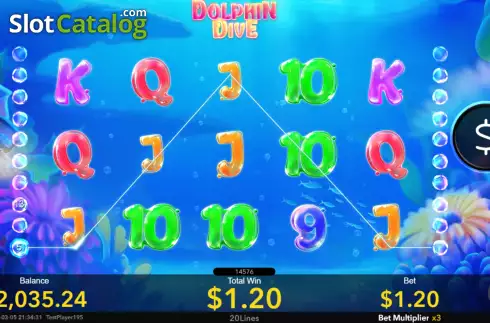 Скрин3. Dolphin Dive слот