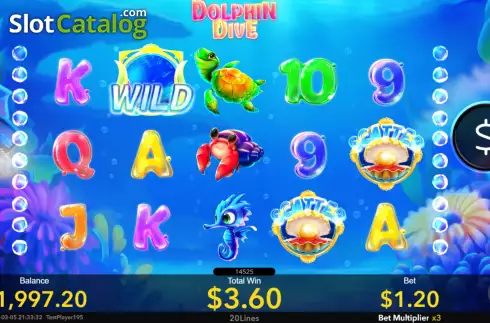 Скрин4. Dolphin Dive слот