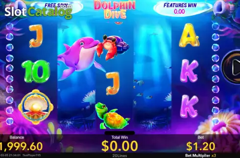 Скрин6. Dolphin Dive слот