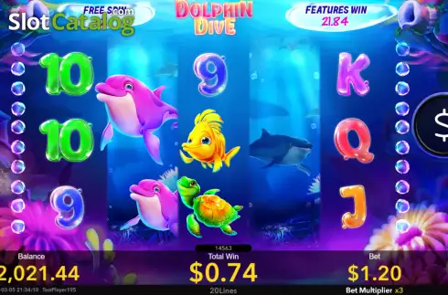 Скрин7. Dolphin Dive слот