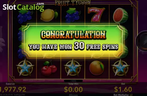 Скрин5. Fruit Tycoon слот