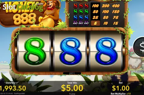 Скрин4. Honey 888 слот