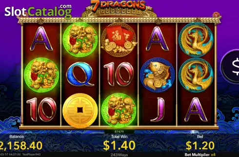 Скрин4. 7 Dragons слот