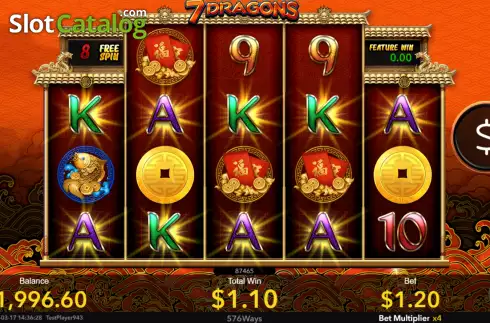 Скрин8. 7 Dragons слот