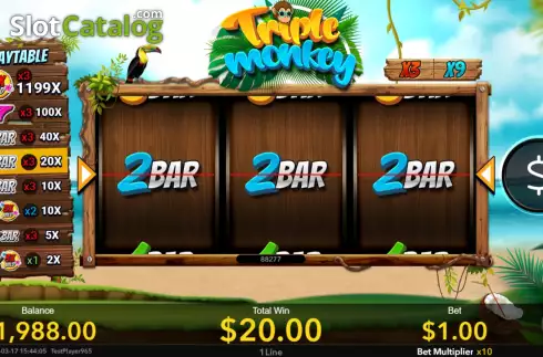 Скрин4. Triple Monkey (Nextspin) слот