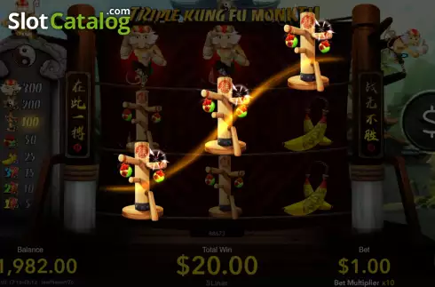 Скрин4. Triple Kung Fu Monkey слот