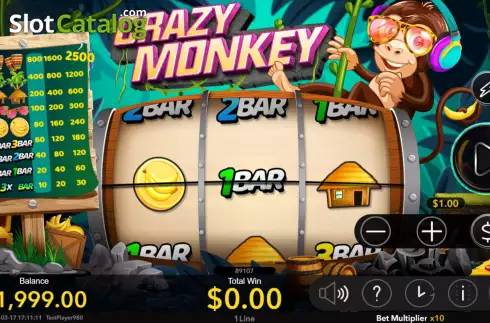 Скрин2. Crazy Monkey (Nextspin) слот