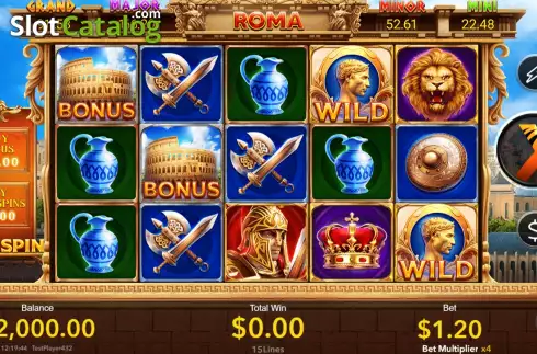 Скрин2. Roma (Nextspin) слот