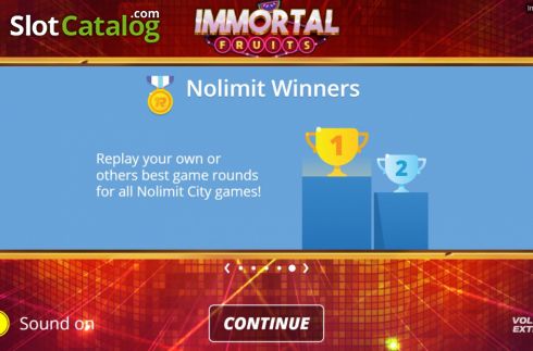 Скрин2. Immortal Fruits слот