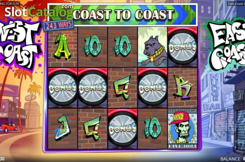 Скрин7. East Coast vs West Coast слот