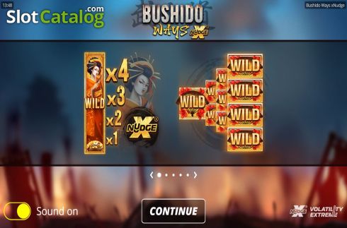 Скрин2. Bushido Ways xNudge слот