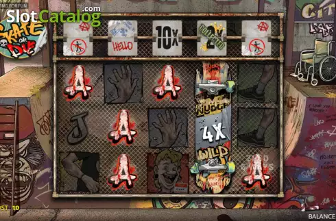 Скрин6. Skate or Die слот