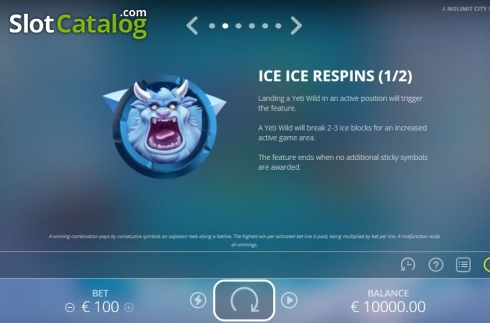 Скрин7. Ice Ice Yeti слот