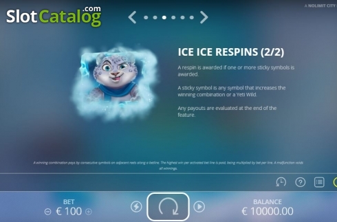 Скрин8. Ice Ice Yeti слот