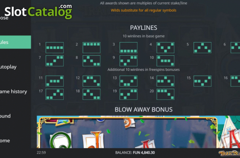 Скрин8. Trail Blazer (Northern Lights Gaming) слот