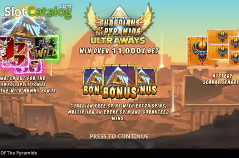 Скрин2. Guardians of the Pyramids слот