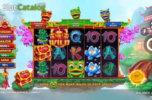 Скрин3. 3 Laughing Lions Power Combo слот