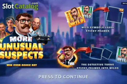 Скрин2. More Unusual Suspects слот