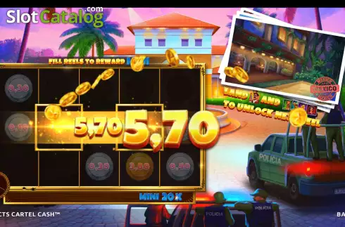 Скрин3. Unusual Suspects Cartel Cash слот