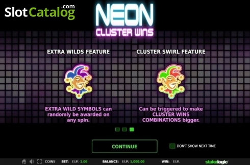 Скрин4. Neon Cluster Wins слот