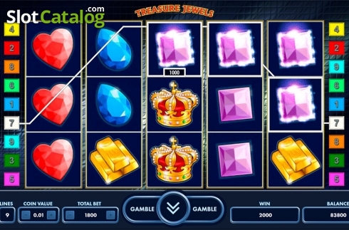 Скрин3. Treasure Jewels слот