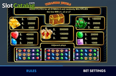 Скрин7. Treasure Jewels слот
