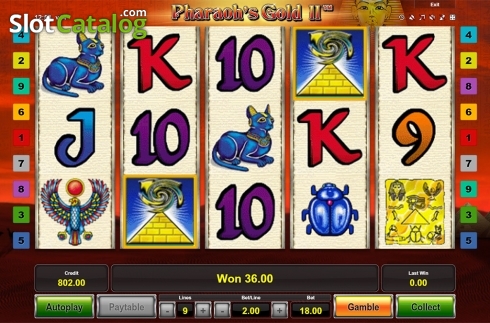 Скрин4. Pharaoh's Gold II слот