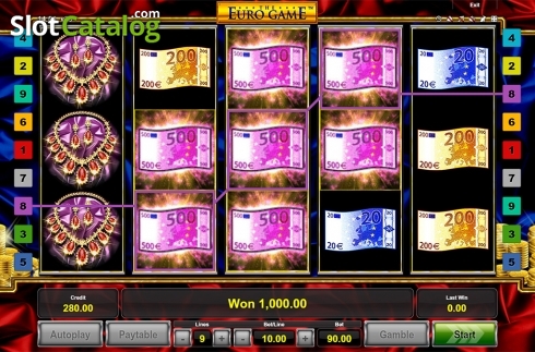 Скрин3. The Euro Game слот