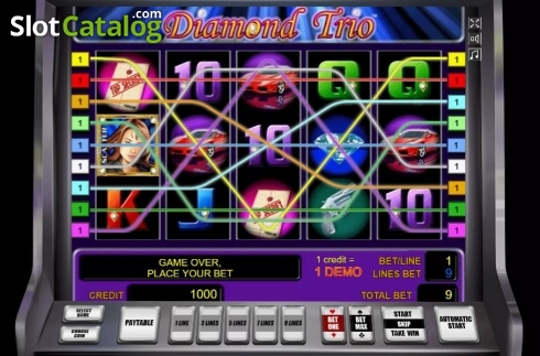 Скрин2. Diamond Trio слот