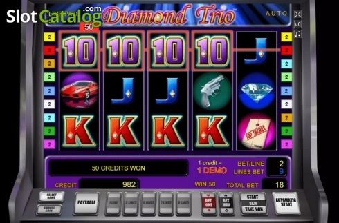 Скрин3. Diamond Trio слот