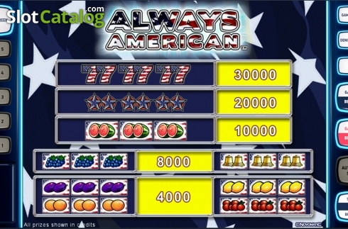 Скрин7. Always American Deluxe слот
