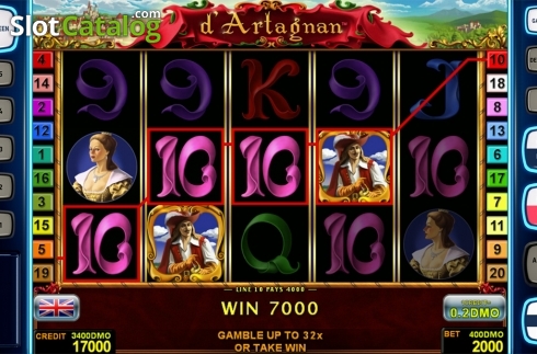 Скрин3. d'Artagnan Deluxe слот
