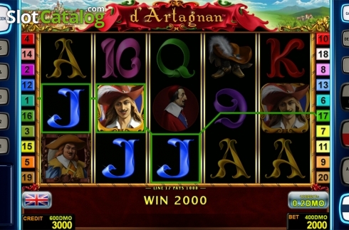 Скрин5. d'Artagnan Deluxe слот