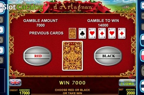 Скрин6. d'Artagnan Deluxe слот