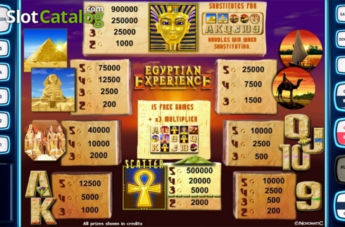 Скрин7. Egyptian Experience Deluxe слот
