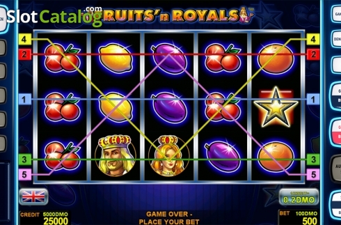 Скрин2. Fruits'n Royals Deluxe слот