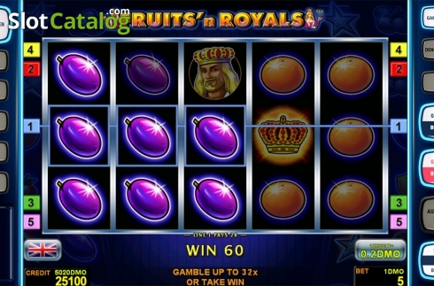 Скрин4. Fruits'n Royals Deluxe слот